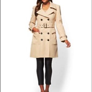 Wool-blend trench coat